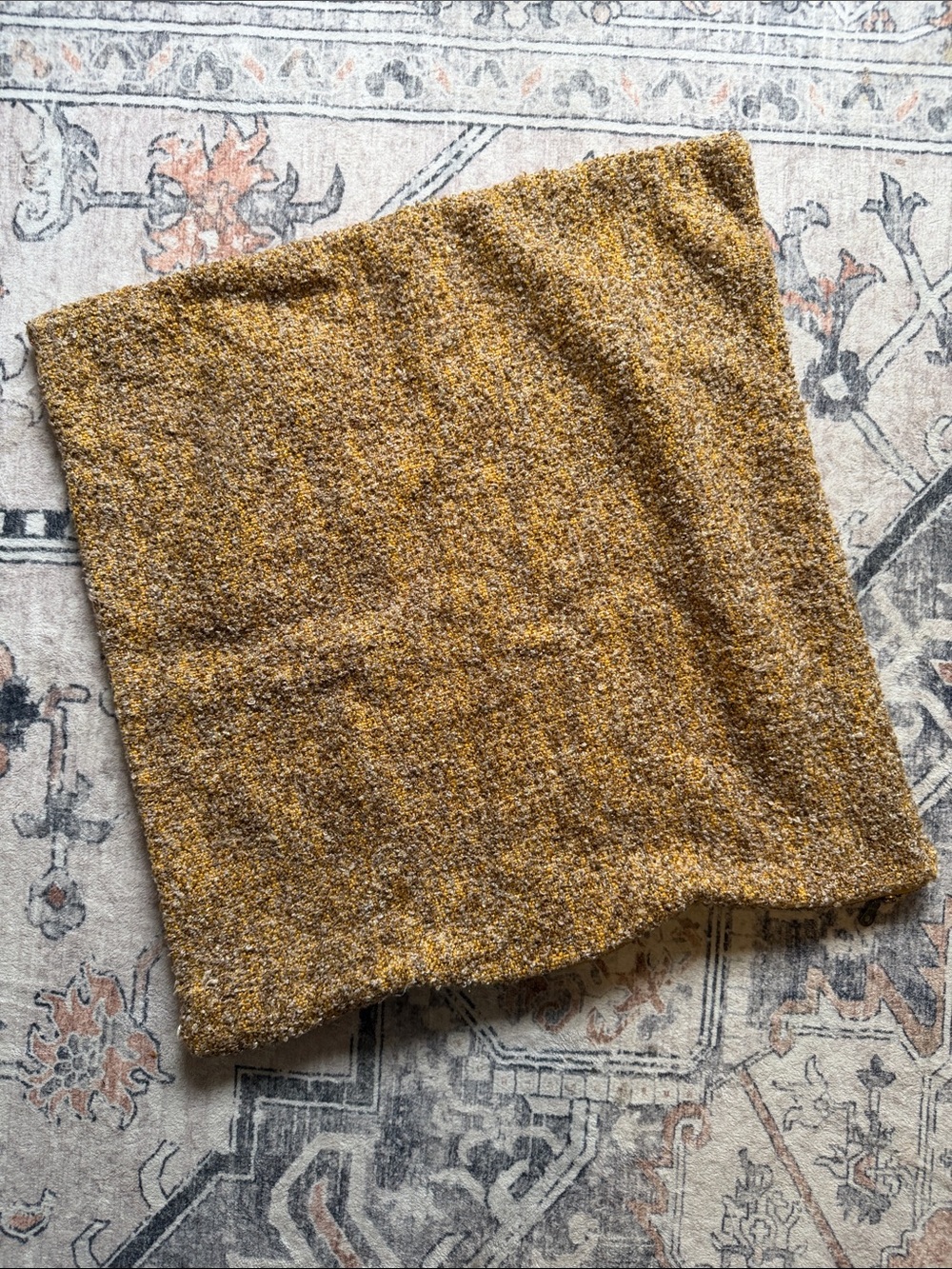 ANTHROPOLOGIE Cosy Boucle Accent Pillow Cover 22x22